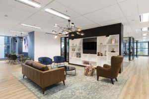 Concept commercial interiors Office Fitouts library lounge